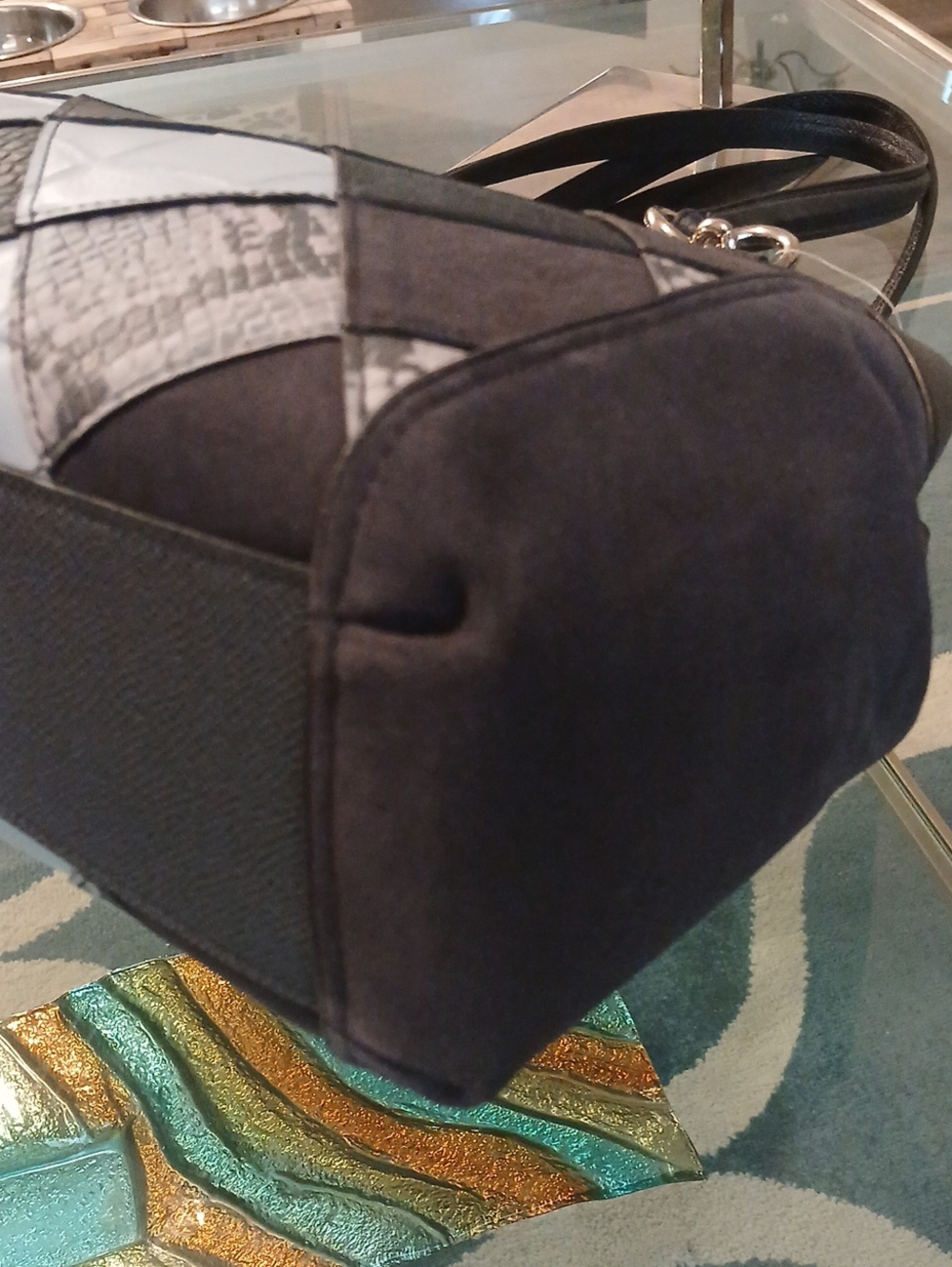 Coach Brooke Carryall Patchwork Leather & Suede Shoulder Bag - Picture 10 of 13